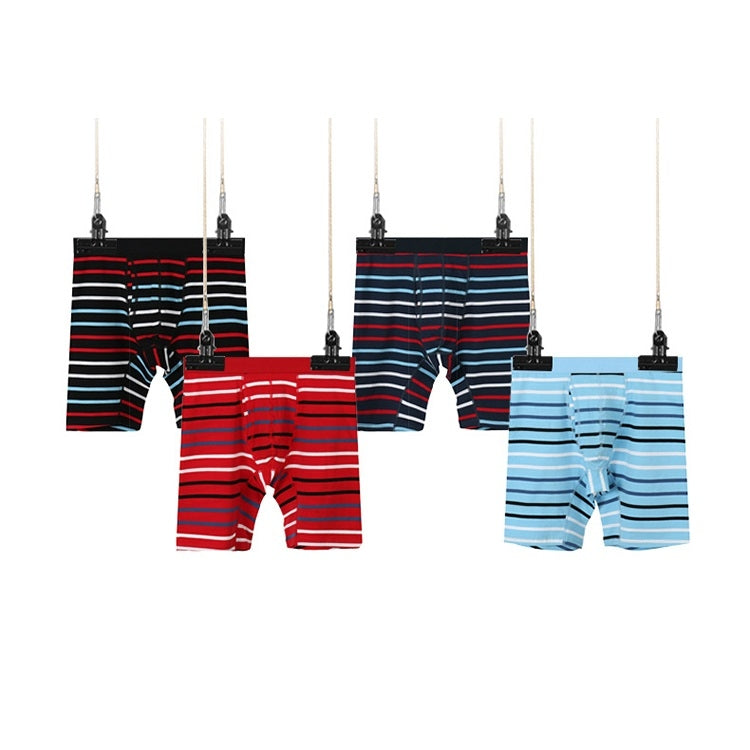 Men Fitness Exercise Lengthened Pure Cotton Sliver Texture Underwear