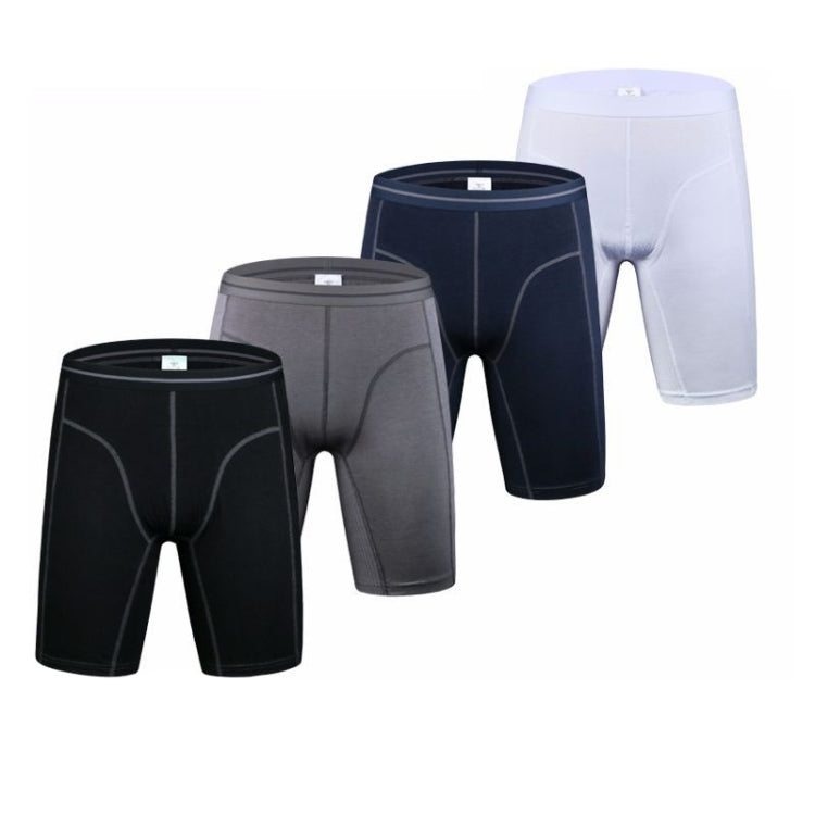 Men Fitness Exercise Lengthened Anti-wear Pure Cotton Five Points Underwear