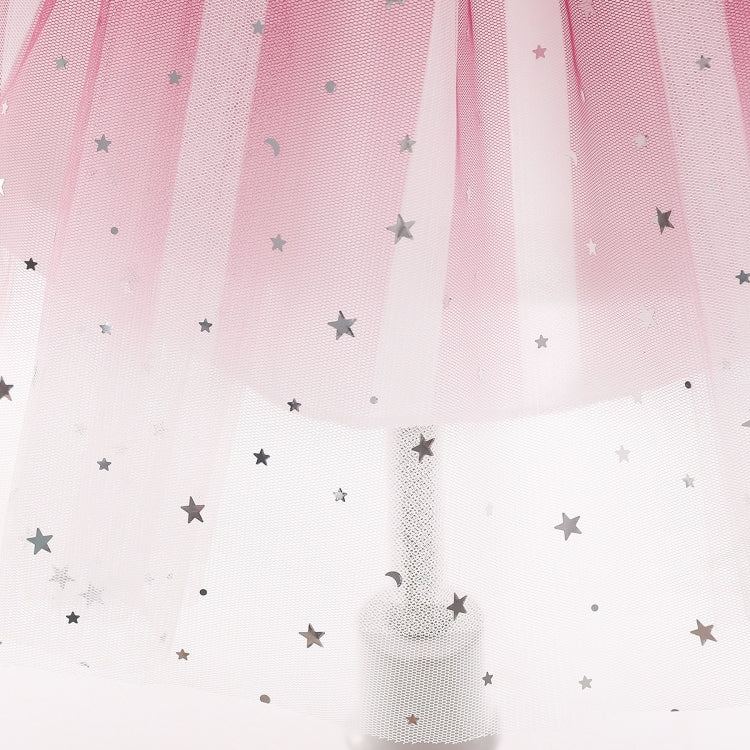 Winter Long-sleeved Velvet Starry Sky Princess Dress Pettiskirt Performance Formal Dress For Girls