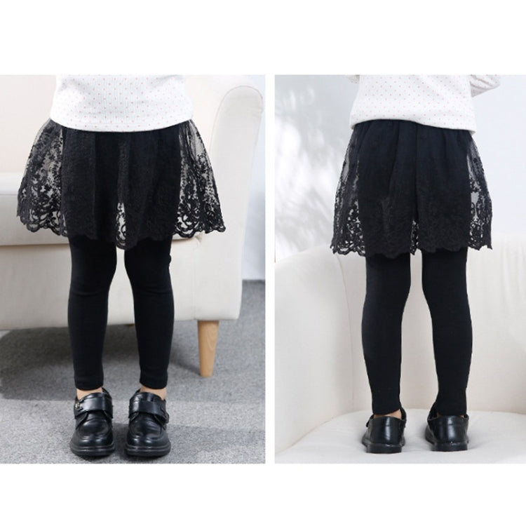 Spring And Autumn Fake Two-piece Pantskirt Cotton Bottoming Trousers For Girls