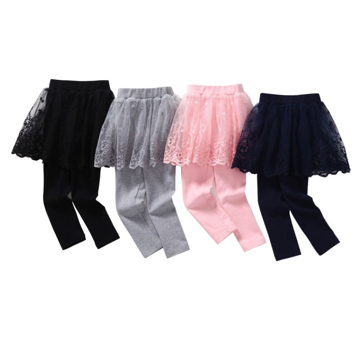 Spring And Autumn Fake Two-piece Pantskirt Cotton Bottoming Trousers For Girls