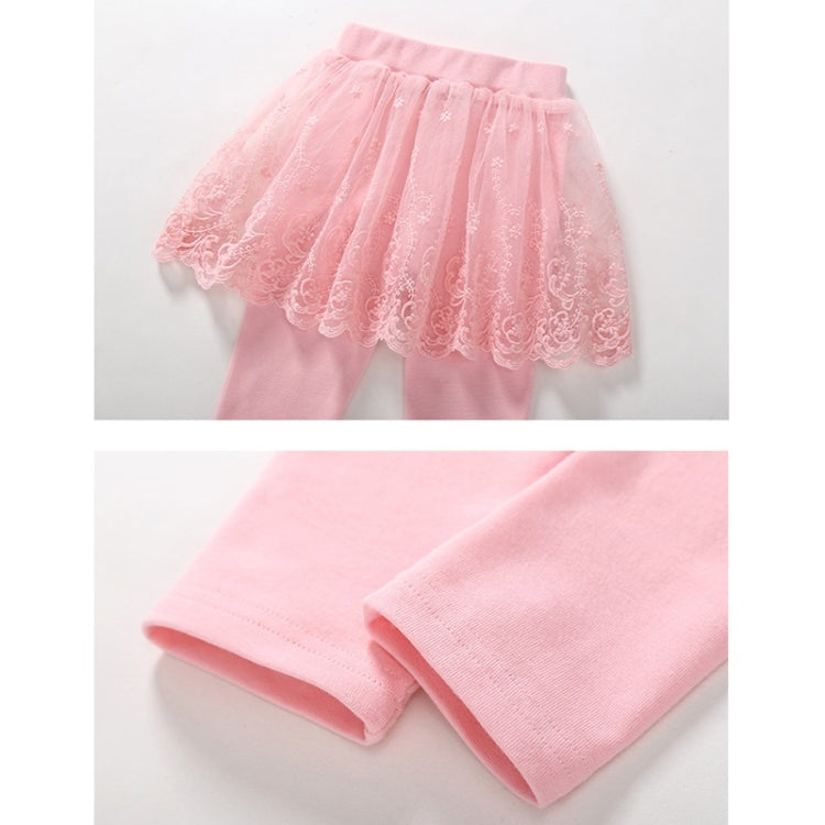 Spring And Autumn Fake Two-piece Pantskirt Cotton Bottoming Trousers For Girls