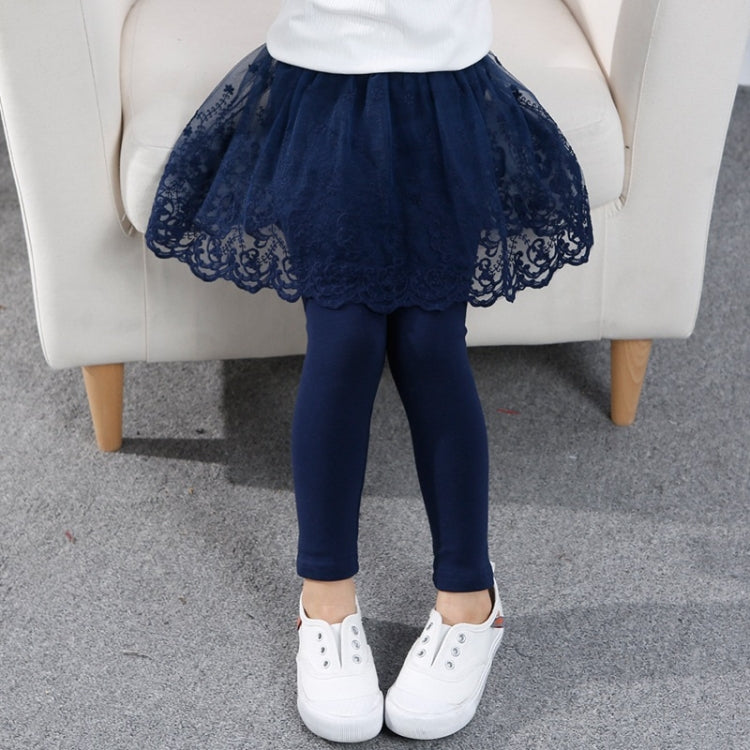 Spring And Autumn Fake Two-piece Pantskirt Cotton Bottoming Trousers For Girls