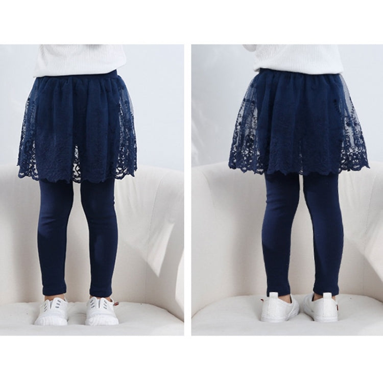 Spring And Autumn Fake Two-piece Pantskirt Cotton Bottoming Trousers For Girls