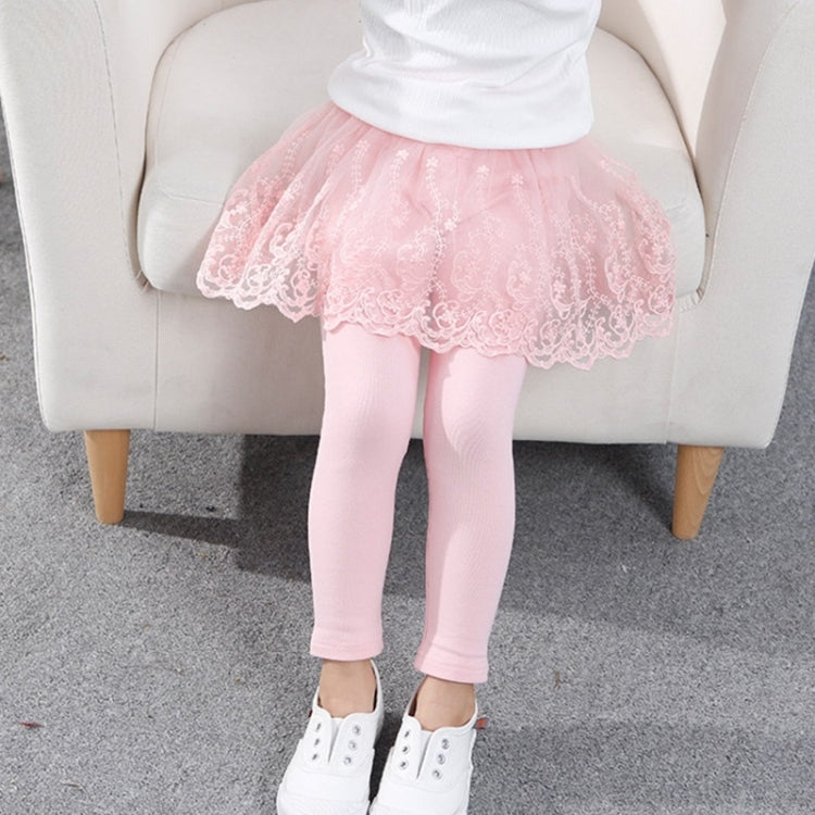 Spring And Autumn Fake Two-piece Pantskirt Cotton Bottoming Trousers For Girls