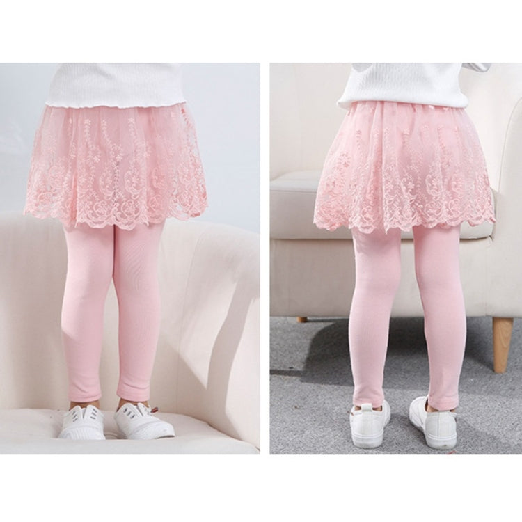 Spring And Autumn Fake Two-piece Pantskirt Cotton Bottoming Trousers For Girls