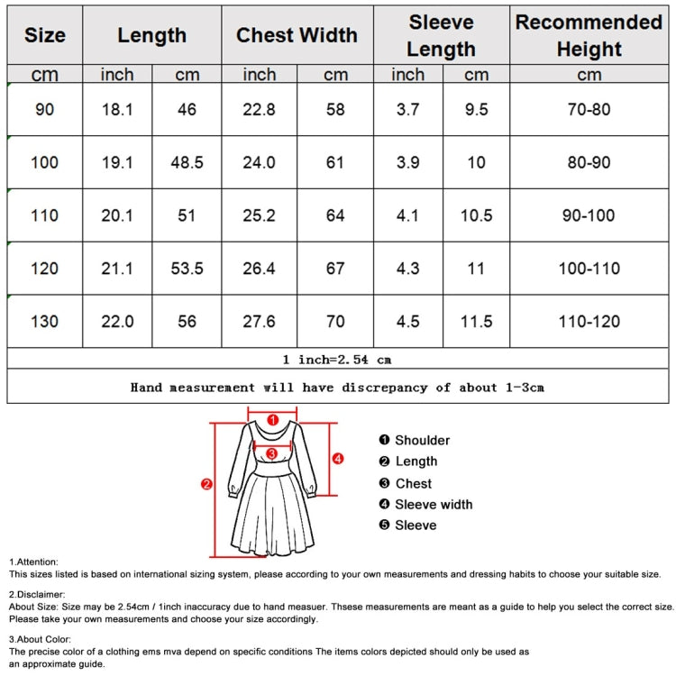 Summer Cherry Pattern Short-sleeved Pleated Shirt Dress Princess Dress For Girls