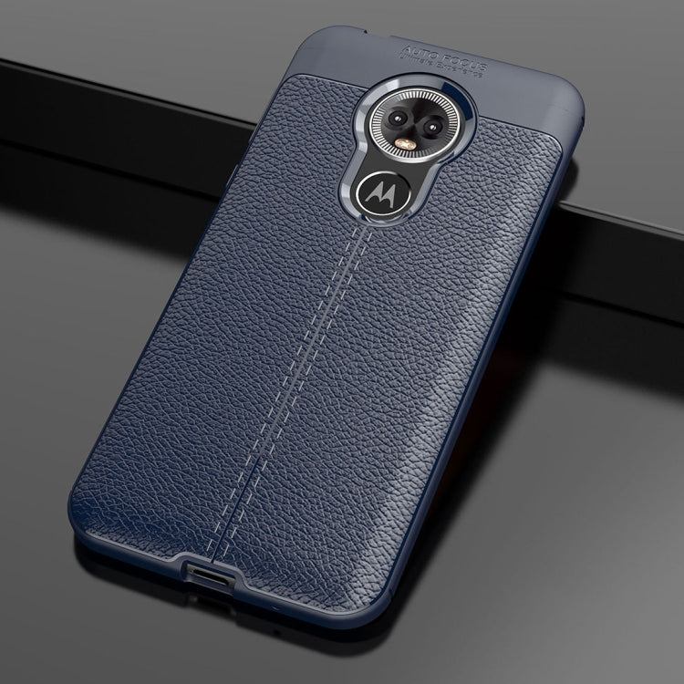 Litchi Texture TPU Shockproof Case for MOTO E6