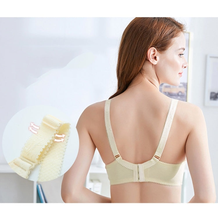 Thin Front Button Lace Flowers Pure Cotton Breastfeeding Underwear Gather Breathable Pregnancy Bra Without Steel Ring