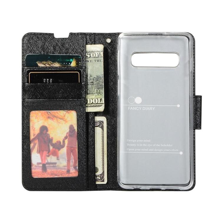Silk Texture Horizontal Flip Leather Case for Galaxy S10, with Holder & Card slots & Wallet & Photo Frame