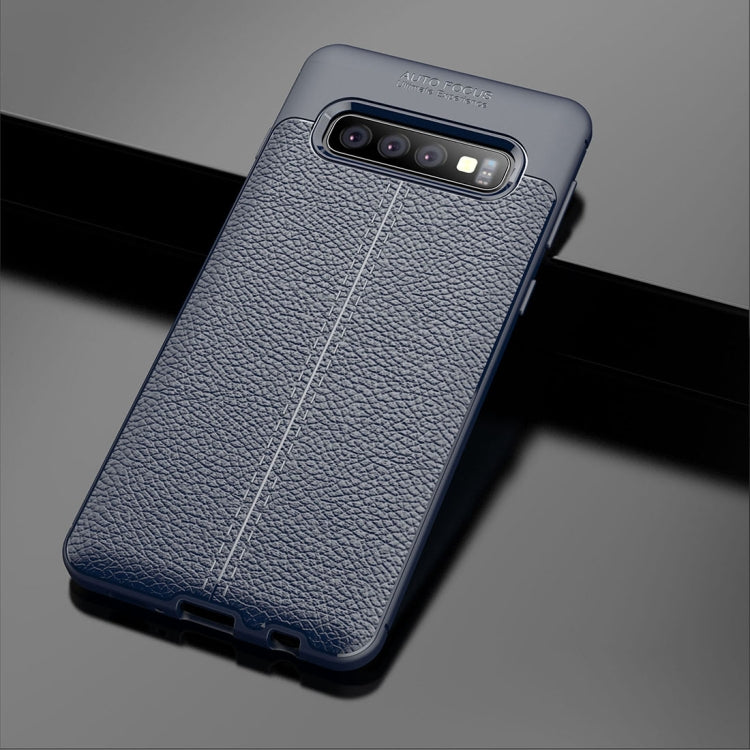 Litchi Texture TPU Shockproof Case for Galaxy S10