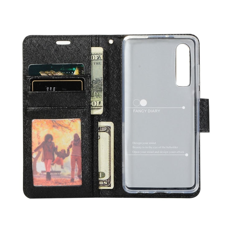 Silk Texture Horizontal Flip Leather Case for Huawei P30, with Holder & Card slots & Wallet & Photo Frame