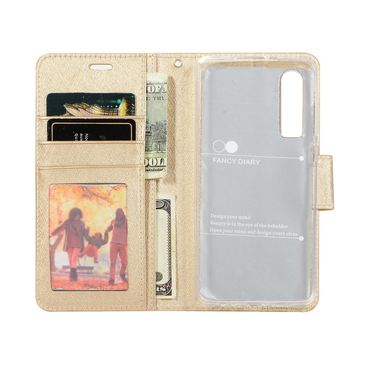 Silk Texture Horizontal Flip Leather Case for Huawei P30, with Holder & Card slots & Wallet & Photo Frame