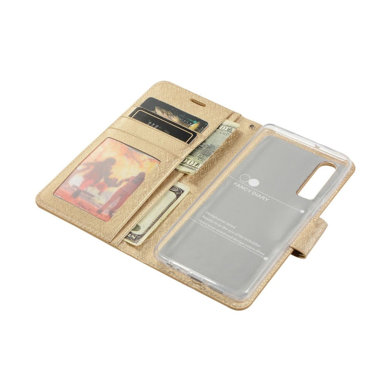 Silk Texture Horizontal Flip Leather Case for Huawei P30, with Holder & Card slots & Wallet & Photo Frame