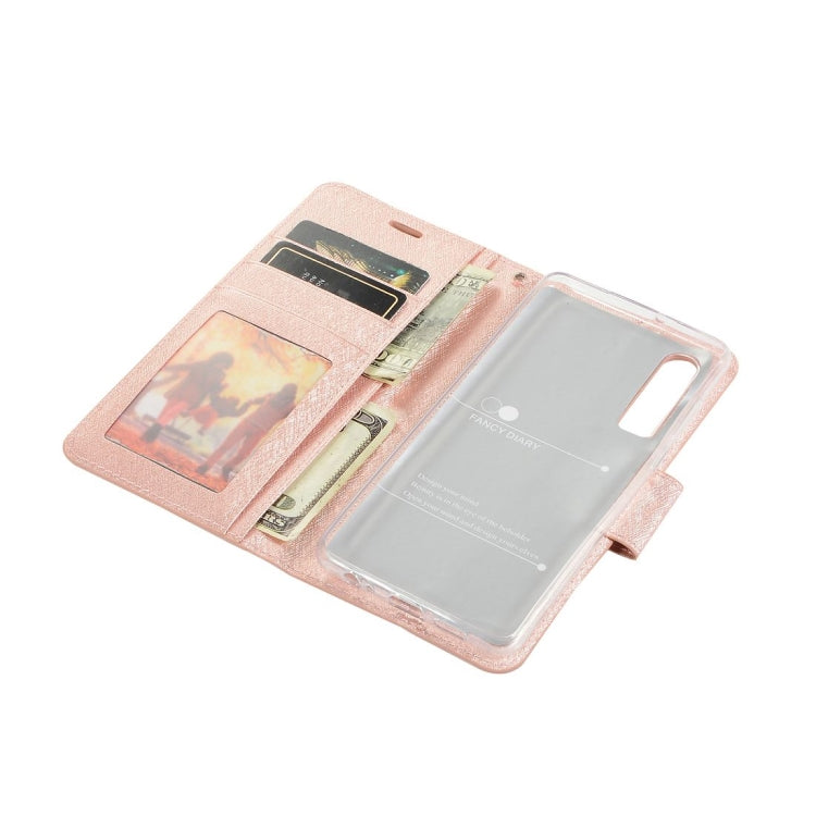 Silk Texture Horizontal Flip Leather Case for Huawei P30, with Holder & Card slots & Wallet & Photo Frame