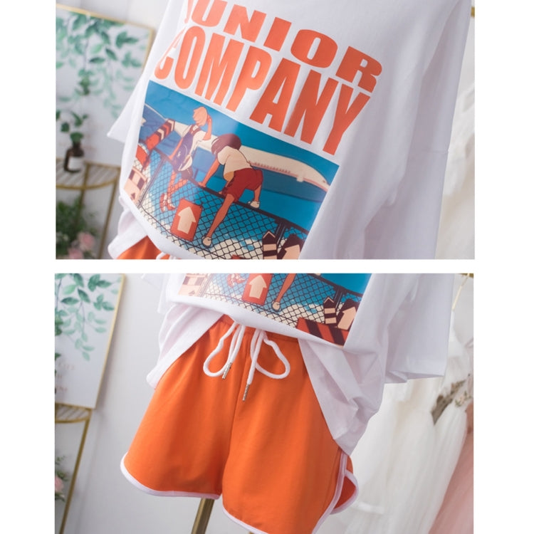 Girls Casual Loose Fashion Sports Two-piece Suit