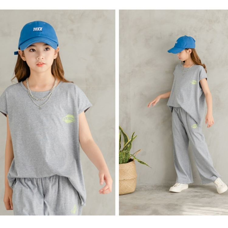 Girls Casual Top Wide-leg Pants Two-piece suit