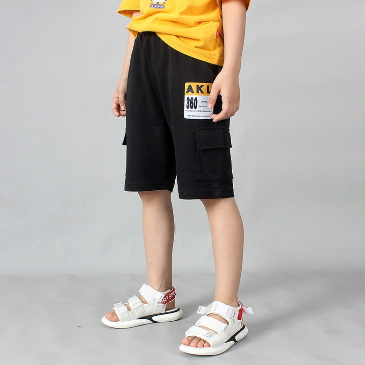Boys Fashion Label Short Pants Overalls