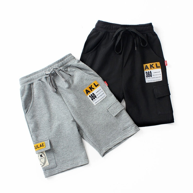 Boys Fashion Label Short Pants Overalls