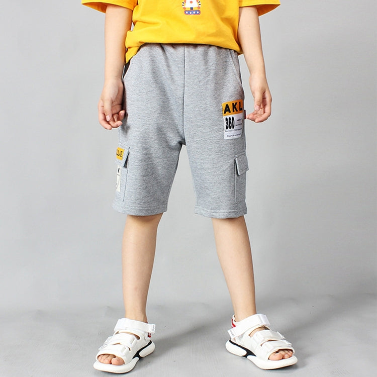Boys Fashion Label Short Pants Overalls