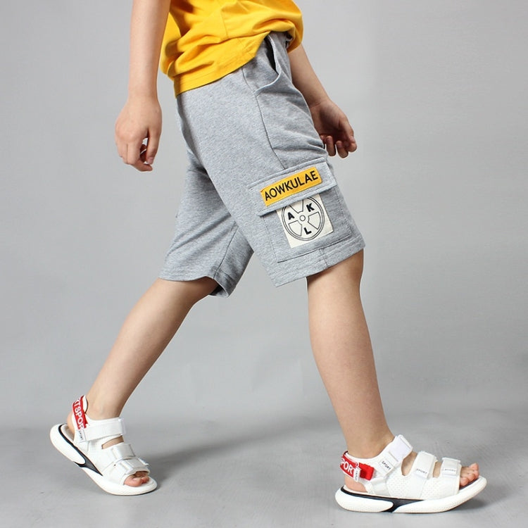 Boys Fashion Label Short Pants Overalls