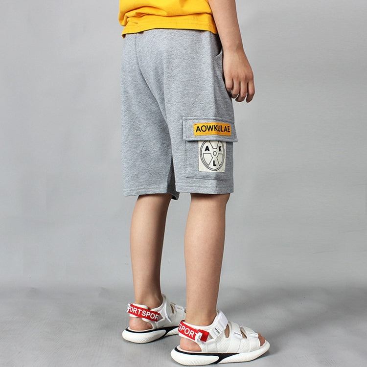 Boys Fashion Label Short Pants Overalls