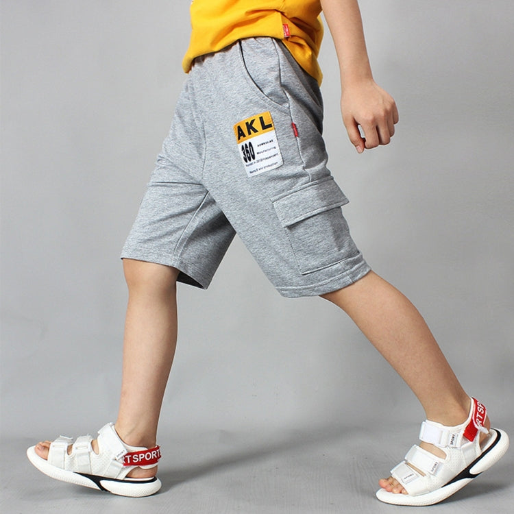 Boys Fashion Label Short Pants Overalls