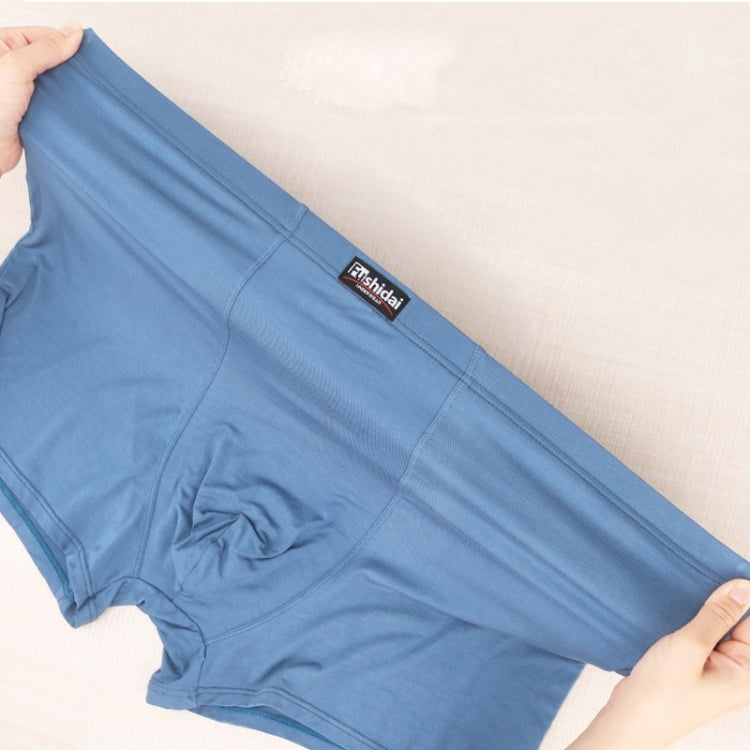 2 PCS Men Modal High Waist Breathable Boxer Underwear