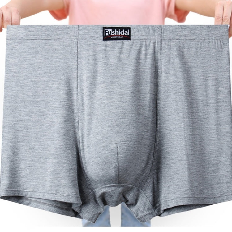 2 PCS Men Modal High Waist Breathable Boxer Underwear