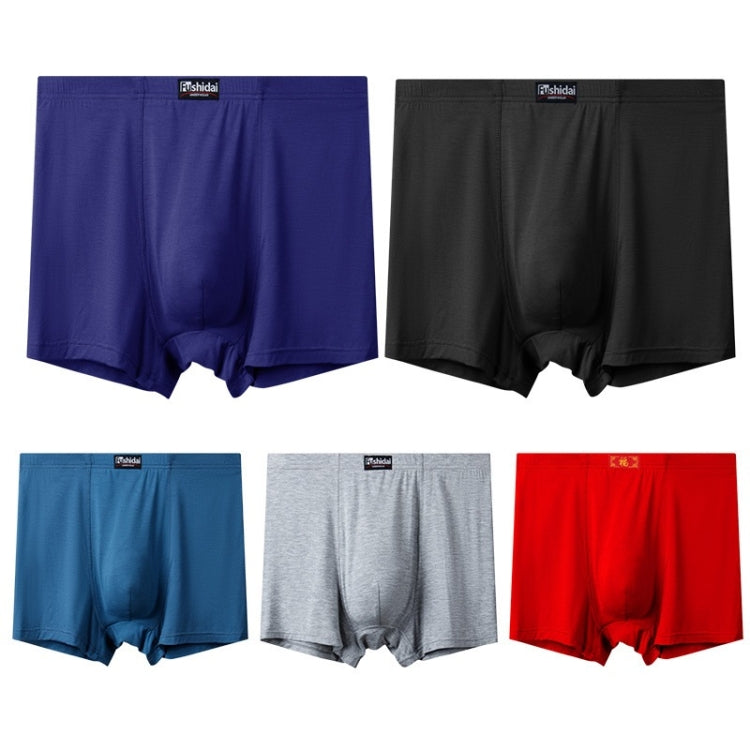 2 PCS Men Modal High Waist Breathable Boxer Underwear