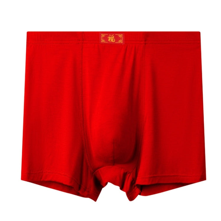 2 PCS Men Modal High Waist Breathable Boxer Underwear