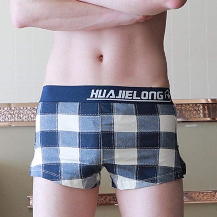Men Plus Size Mid-waist Breathable Four-corner Flat Underwear