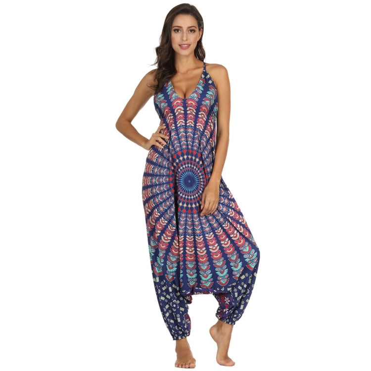 Ladies Printed Loose Wide Leg Sports Yoga Pants
