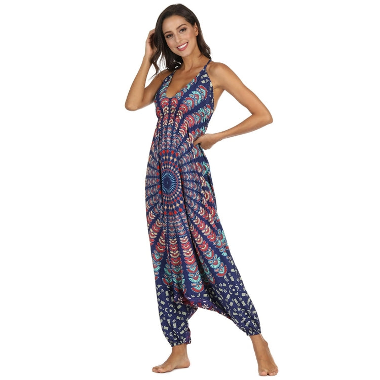 Ladies Printed Loose Wide Leg Sports Yoga Pants