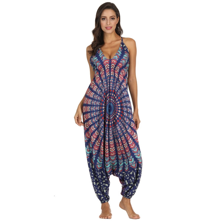 Ladies Printed Loose Wide Leg Sports Yoga Pants