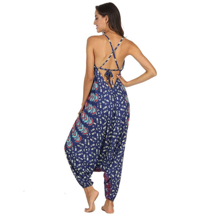 Ladies Printed Loose Wide Leg Sports Yoga Pants