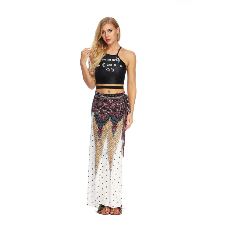 Women Printed Slim Slimming Long Skirt