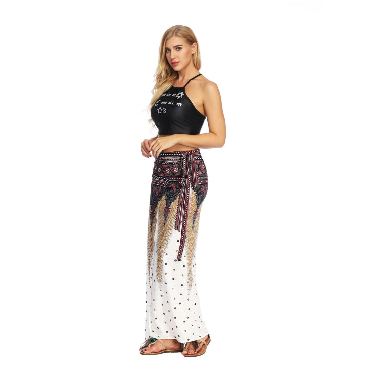 Women Printed Slim Slimming Long Skirt