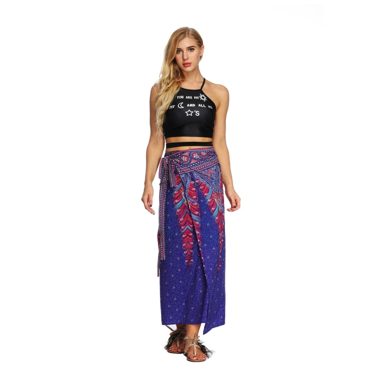 Women Printed Slim Slimming Long Skirt