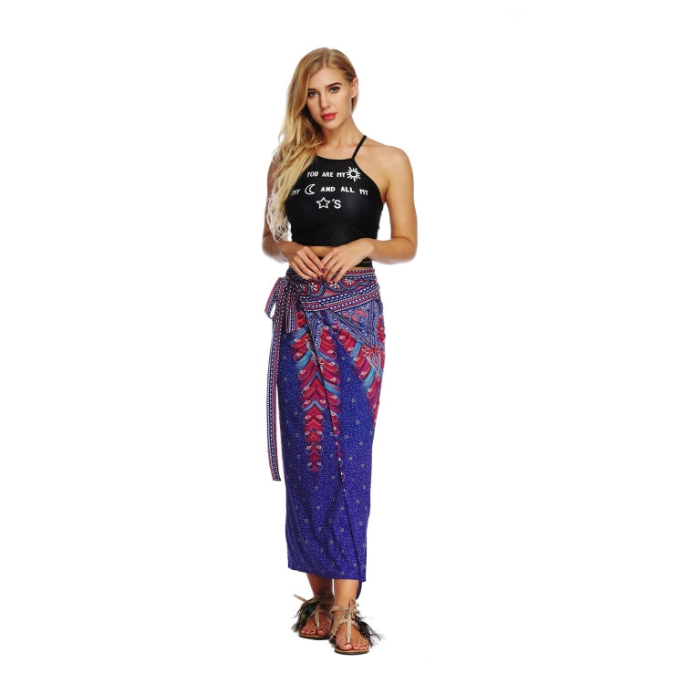 Women Printed Slim Slimming Long Skirt
