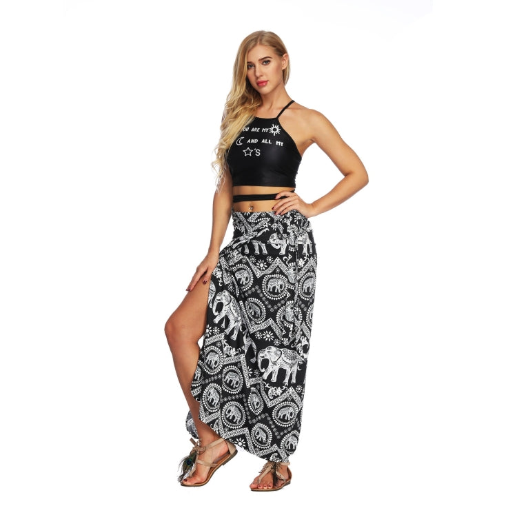 Women Printed Slim Slimming Long Skirt