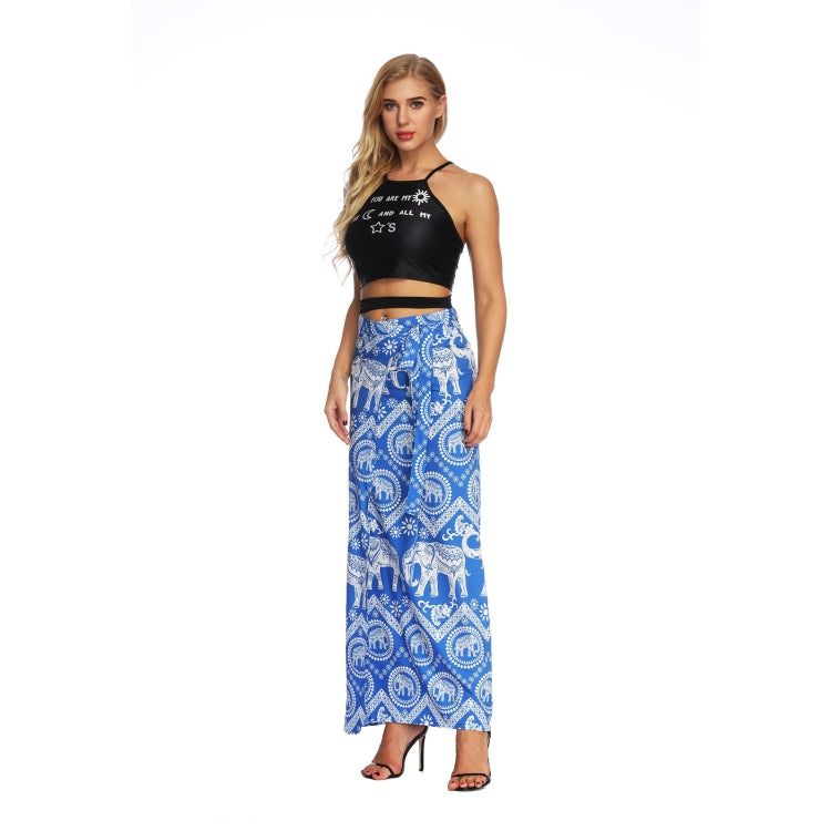 Women Printed Slim Slimming Long Skirt