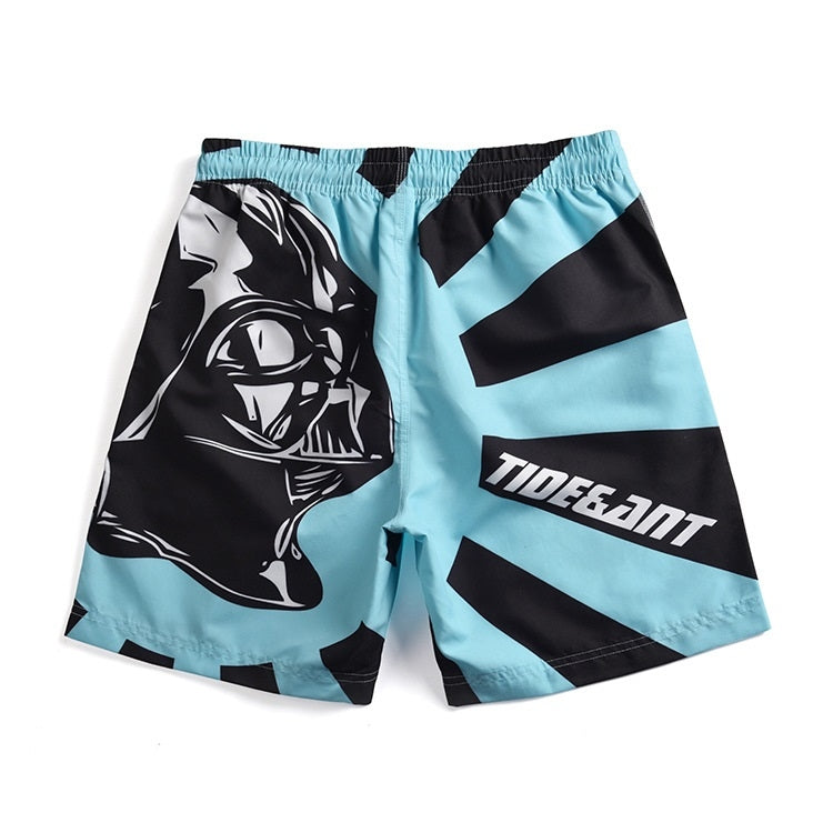 Men Casual 3D Printed Shorts Beach Pants