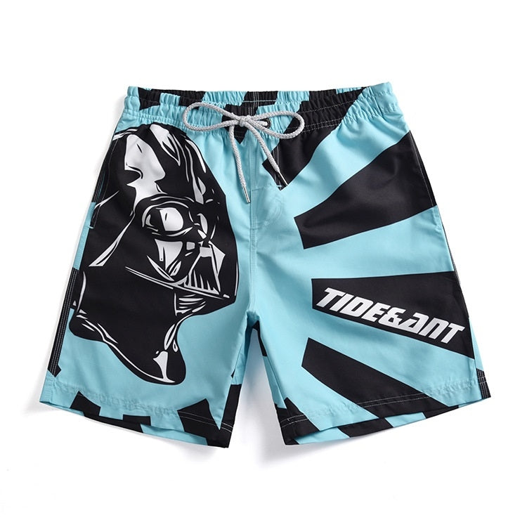 Men Casual 3D Printed Shorts Beach Pants