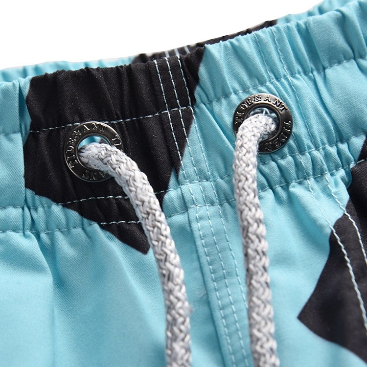 Men Casual 3D Printed Shorts Beach Pants