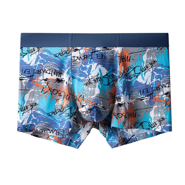 2 PCS Men Ice Silk Seamless Breathable Boxer Underwear