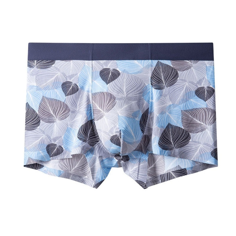 2 PCS Men Ice Silk Seamless Breathable Boxer Underwear