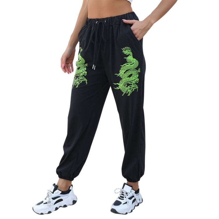 Ladies Casual Pants Printed Straight-leg Pants