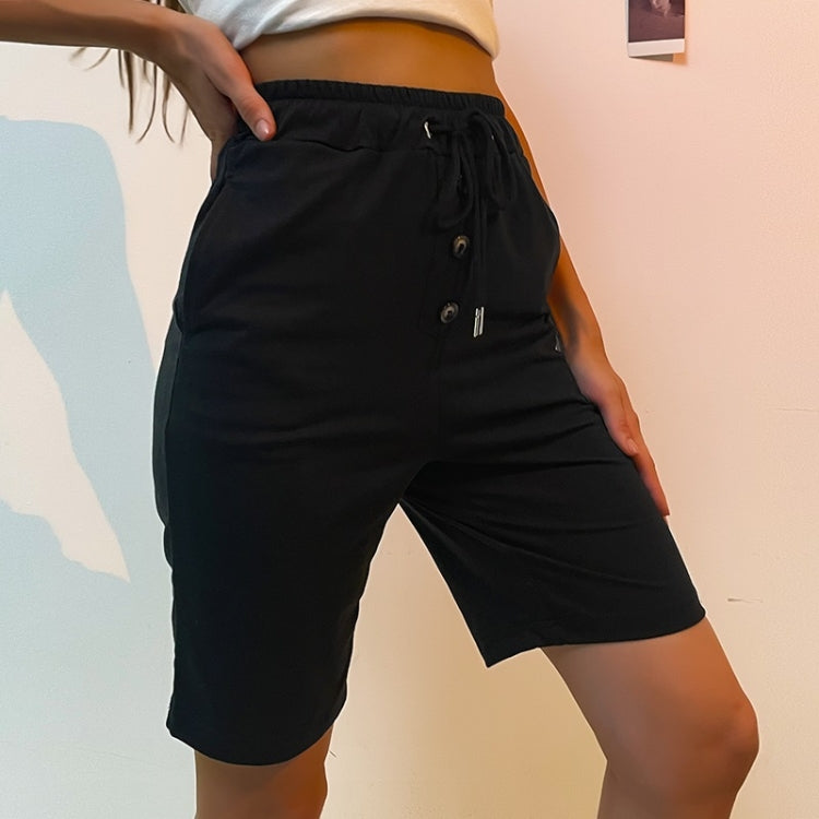 Women Solid Color Short Pants