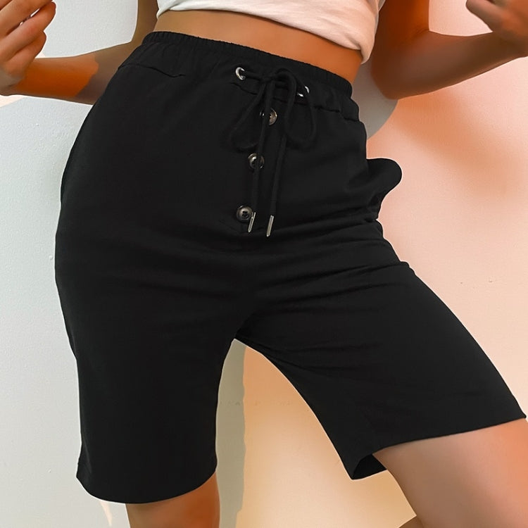 Women Solid Color Short Pants
